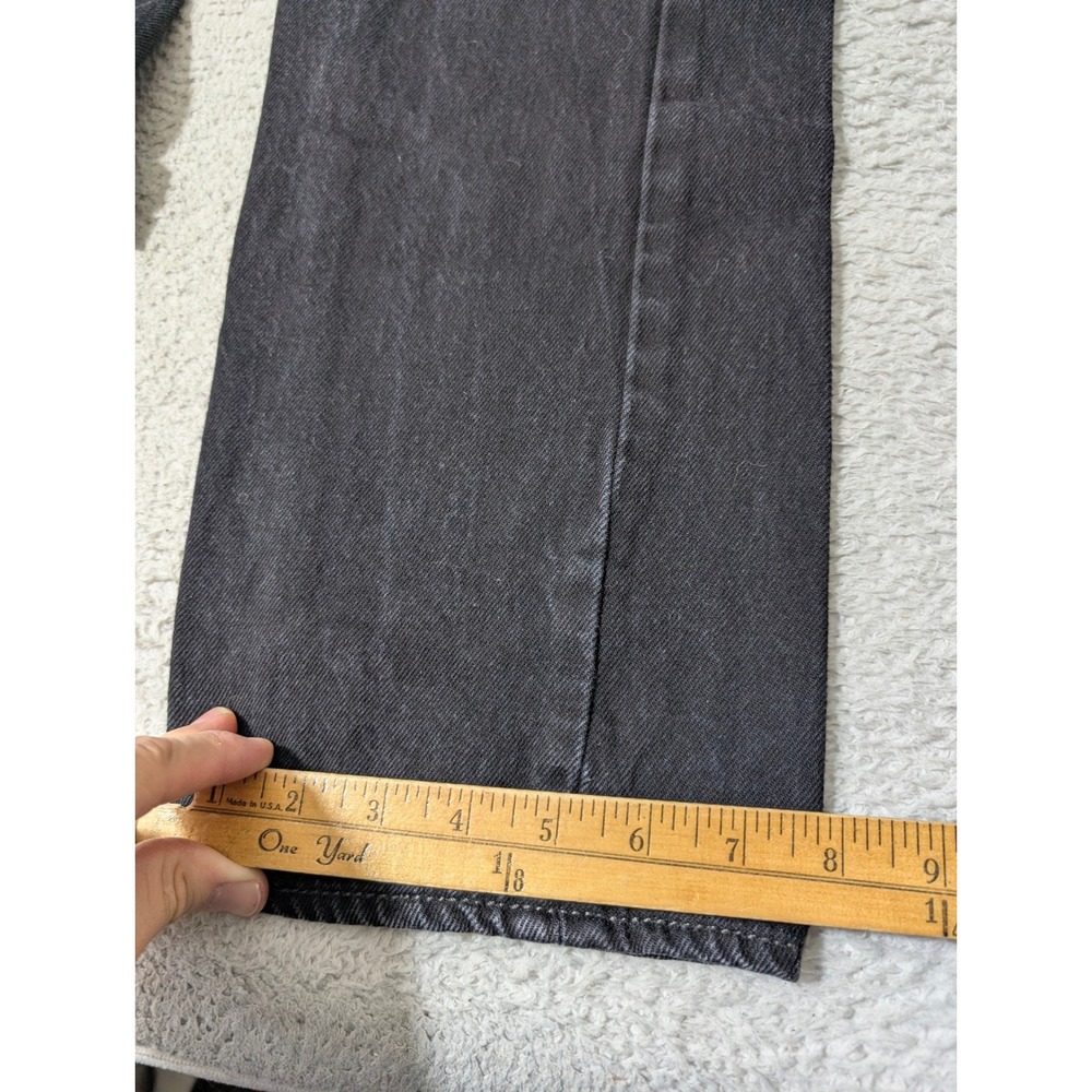 Levi's 501 Original Fit Jeans‎ Mens 32/34 Black Straight Leg Button Fly Denim - Picture 8 of 8